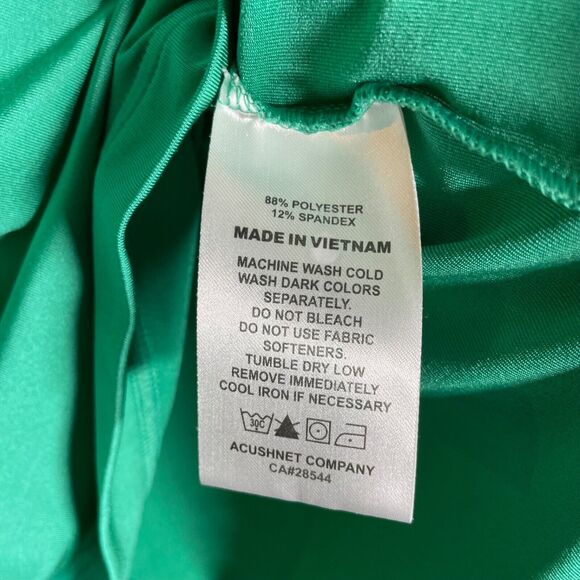 FootJoy Polo Shirt Mens XL Green Performance Fit Green Turquoise Golf Polo EUC‎ - Picture 7 of 7